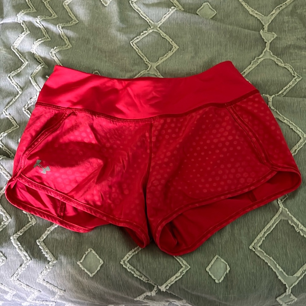 pink under armor shorts